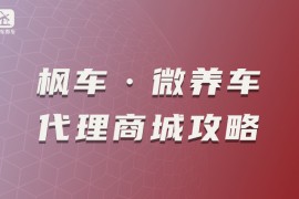 枫车·微养车代理商城攻略