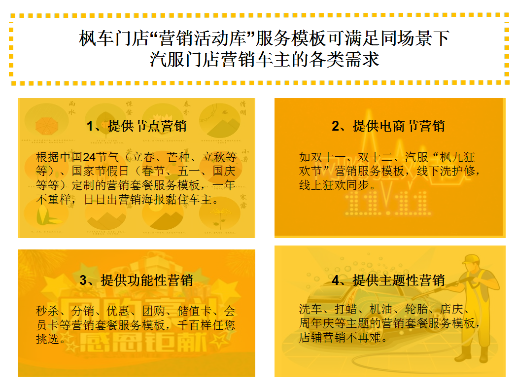 使用枫车营销活动库营销服务模板，汽服门店可一秒出营销海报 新鲜资讯 第9张